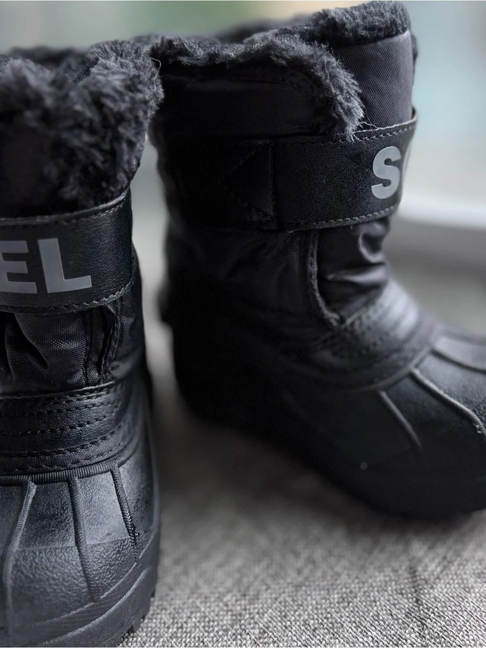 Sorel Kids Black Winter Rain & Snow Boots Unisex
